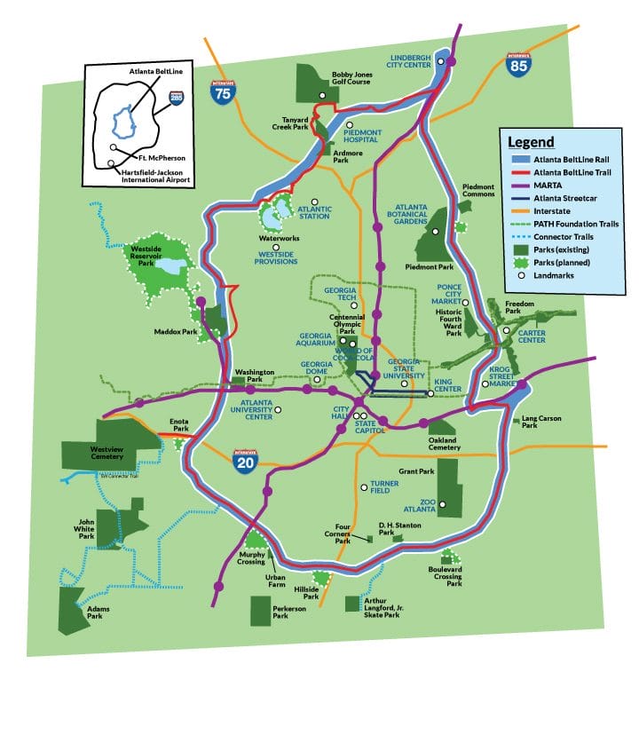 Atlanta Ga Beltline Map 