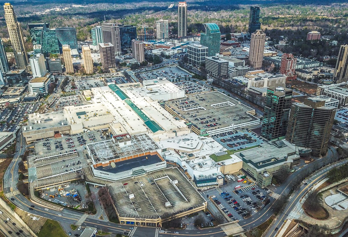 Lenox Square, 1968 vs 2020 - Buckhead