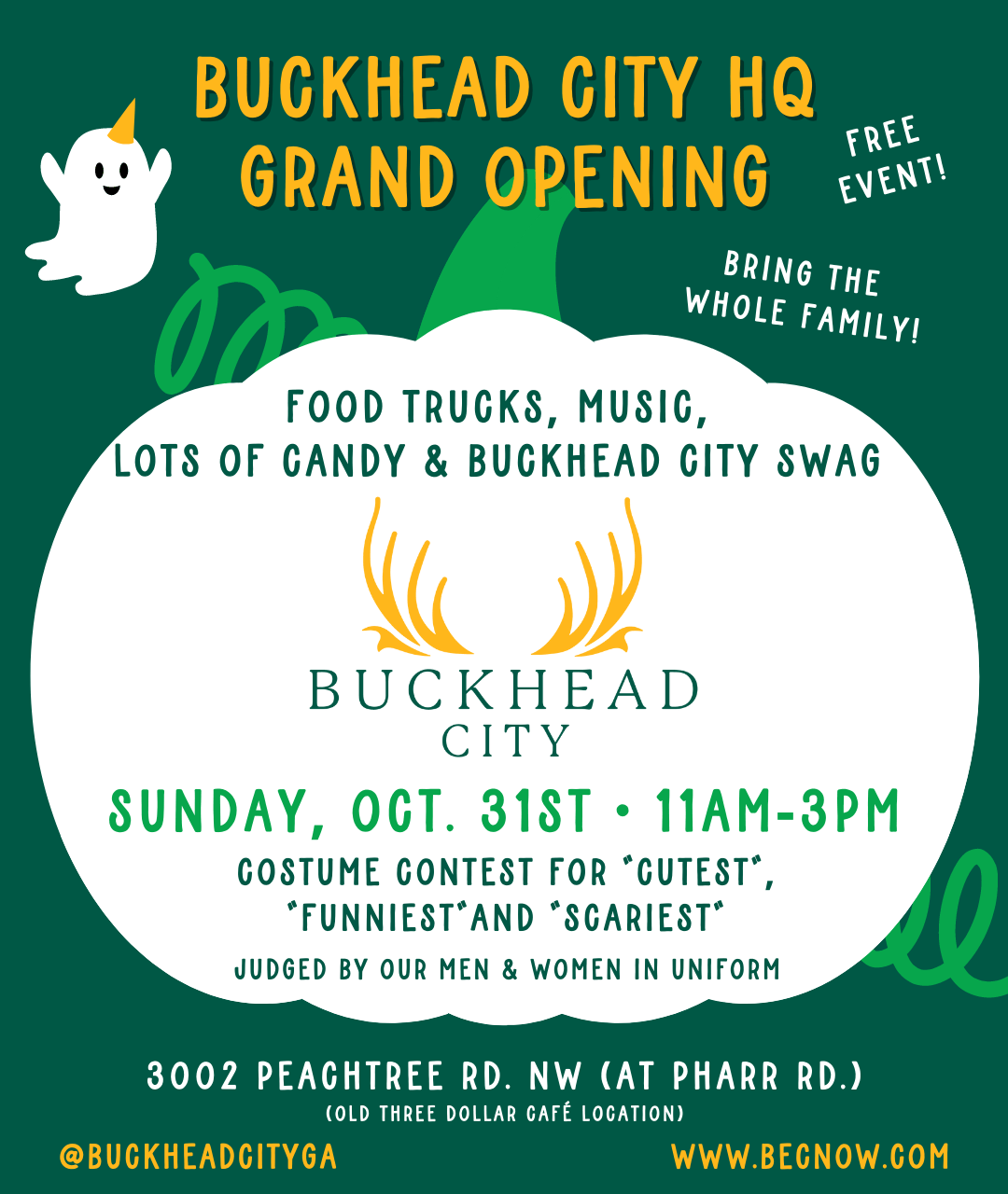 Buckhead City Committee to open headquarters on Halloween with public