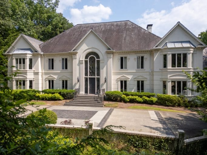 Dramatic hill-top estate on 2 acres in Sandy Springs ITP